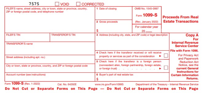 Form 1099-s