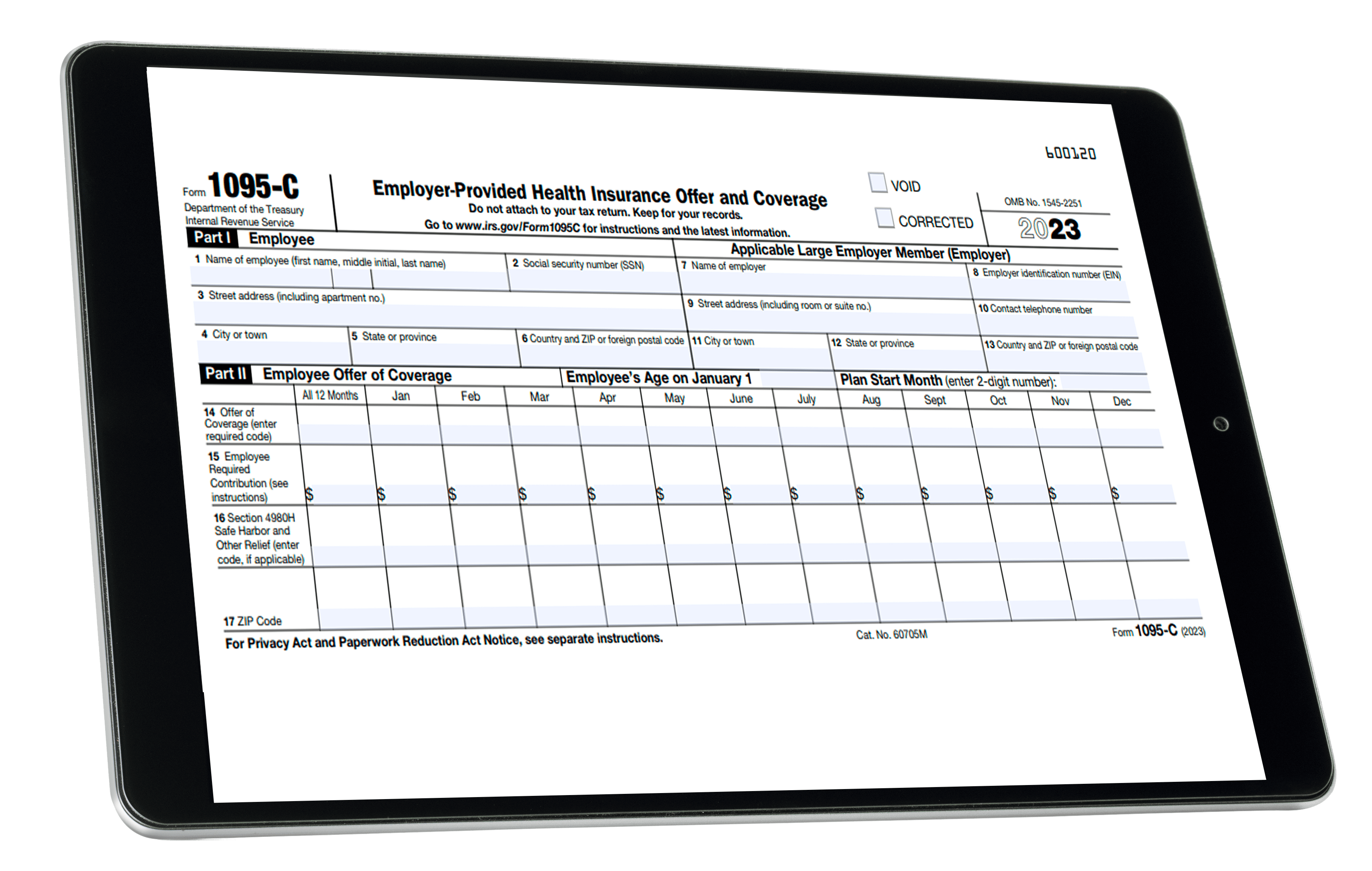 Form 1095-C for 2023