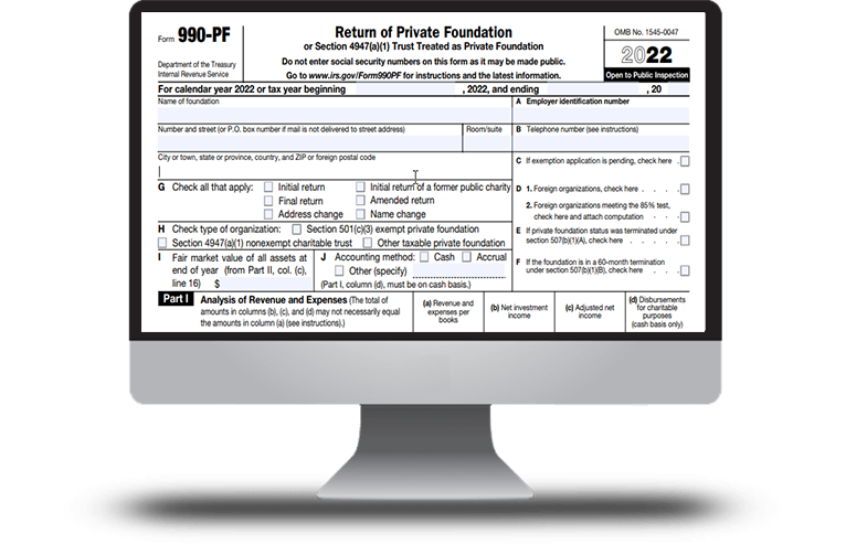 Form 990-PF (Return of Private Foundation)